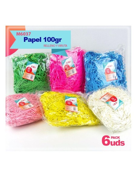 VIRUTAS DE PAPEL DE COLORES 100G