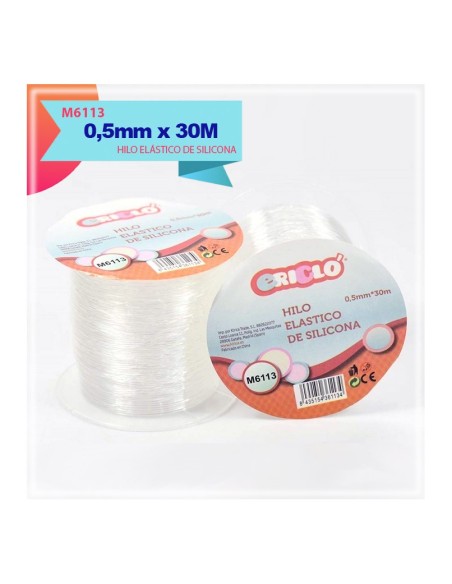 HILO ELÁSTICO DE SILICONA 0.5MM X 30M