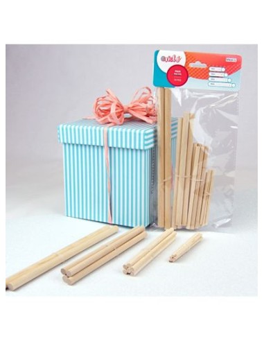 PACK PALOS 20CM+16CM+12CM+8CM 18PCS