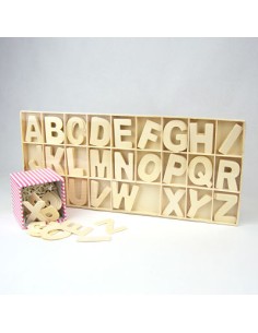 SET ABECEDARIO DE MADERA 5CM