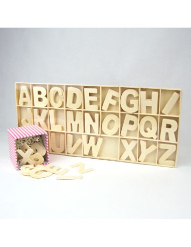 SET ABECEDARIO DE MADERA 5CM