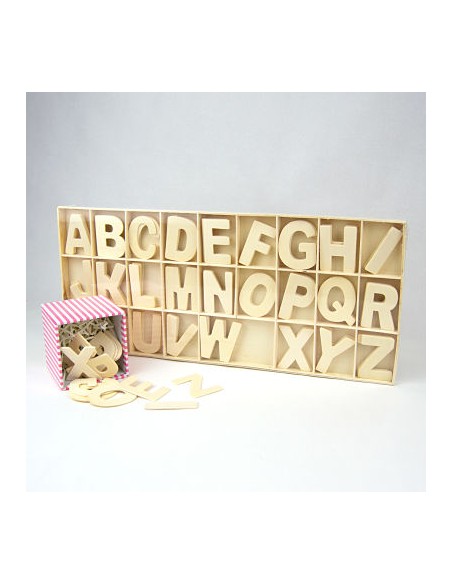 SET ABECEDARIO DE MADERA 5CM