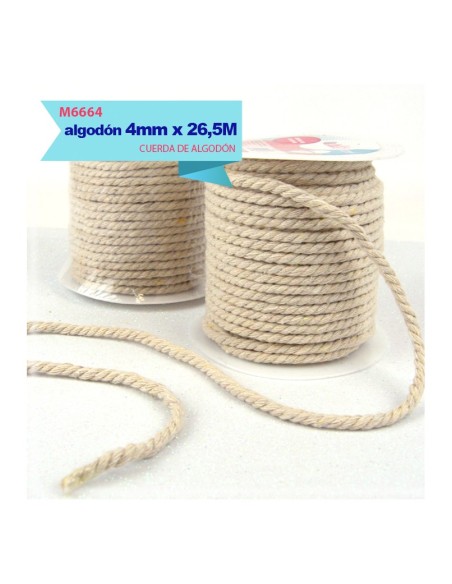 CUERDA DE ALGODON 4MM X 26.5M