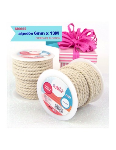 CUERDA DE ALGODON 6MMX13M