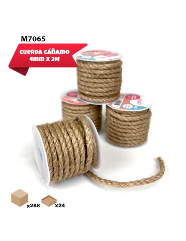 CUERDA DE CAÑAMO 4MM X 2M