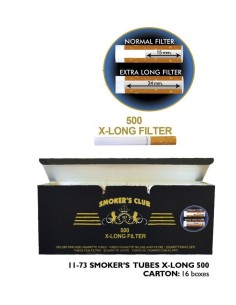 CIGARRILLOS 500UND XLONG SMOKER´S  FILTER