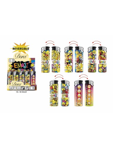 MECHERO ELECTRONICO DECORADO EMOJI