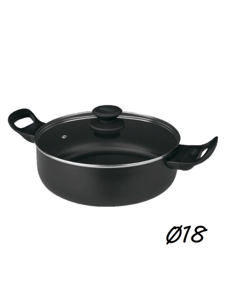 CACEROLA 18CM ALUMINIO INDUCCION LUXE
