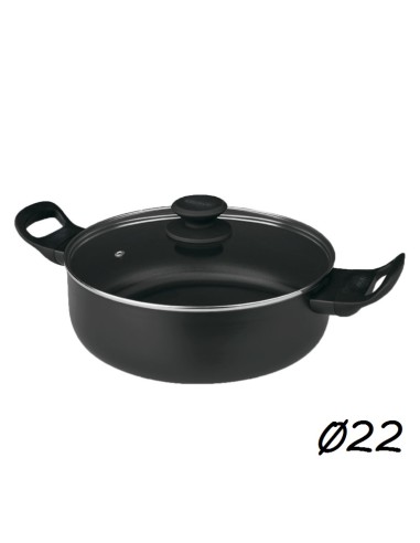 CACEROLA 22CM ALUMINIO INDUCCION LUXE