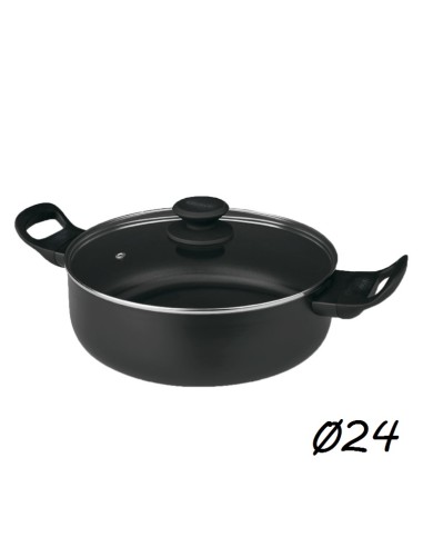 CACEROLA 24CM ALUMINIO INDUCCION LUXE