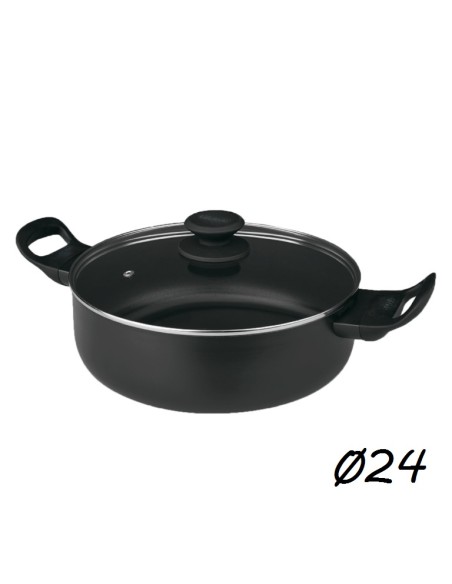 CACEROLA 24CM ALUMINIO INDUCCION LUXE
