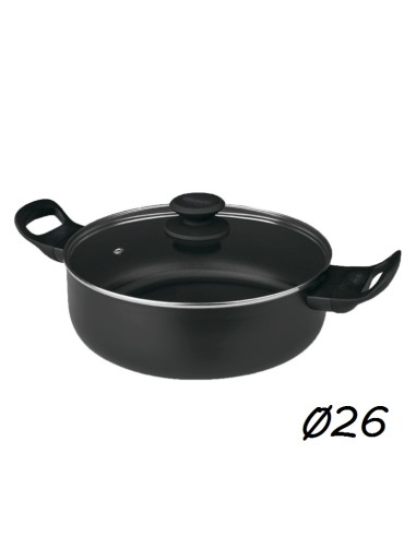 CACEROLA 26CM ALUMINIO INDUCCION LUXE