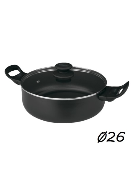 CACEROLA 26CM ALUMINIO INDUCCION LUXE