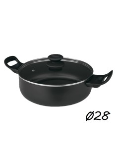 CACEROLA 28CM ALUMINIO INDUCCION LUXE