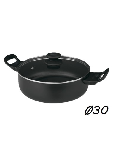 CACEROLA 30CM ALUMINIO INDUCCION LUXE