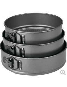 JUEGO 3 MOLDES DESMONTABLES ANTIADH. 18-20-22 cm