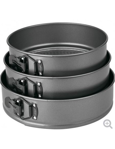 JUEGO 3 MOLDES DESMONTABLES ANTIADH. 18-20-22 cm