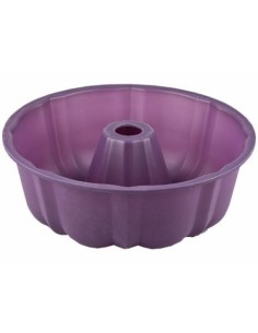 MOLDE 25.5X9CM BIZCOCHO SILICONA VIOLETT