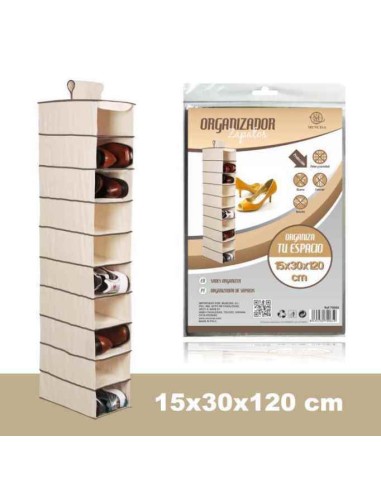 PORTA ZAPATOS 15X30X120CM 10 NIVELES