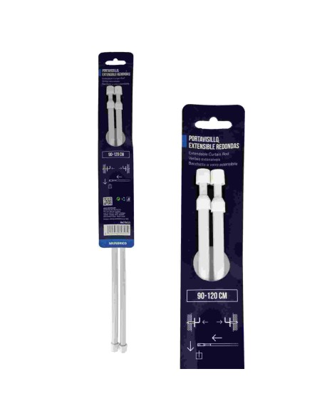 PORTAVISILLO EXTENSIBLE REDONDAS (90-120 CM) BLANC