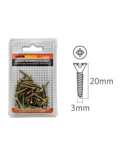 TORNILLO 3X20MM AGLOMERADOS
