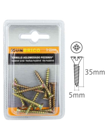 TORNILLO AGLOMERADOS 5X35MM