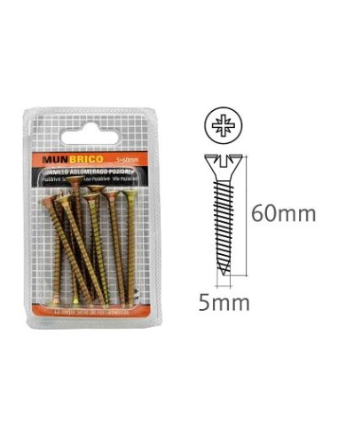 TORNILLO 5X60MM AGLOMERADOS