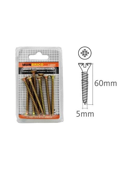 TORNILLO 5X60MM AGLOMERADOS