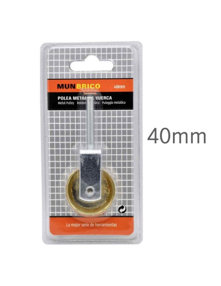 POLEA 40MM METALICA TUERCA