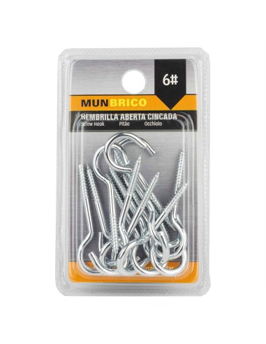 HEMBRILLA #6 ABIERTA ZINCADA