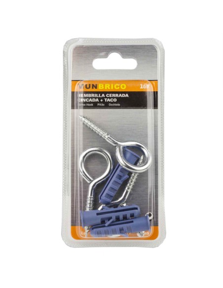 HEMBRILLA CERRADA ZINCADA 16# + TACO