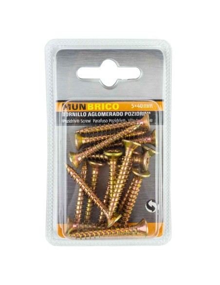 TORNILLO AGLOMERADOS 5X40MM