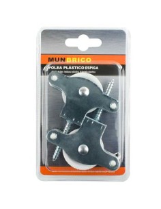 POLEA 2UND PLASTICO ESPIGA