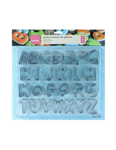 MOLDE 26UND 3.5X5CM CORTANTES ALFABETO
