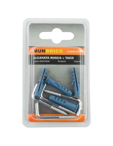 ALCAYATA 3.5X40MM ROSCA CINCADA+TACO 8