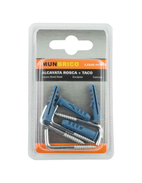 ALCAYATA 3.5X40MM ROSCA CINCADA+TACO 8