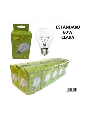 BOMBILLA 60W E27 250V HALOGENA ESFERICA