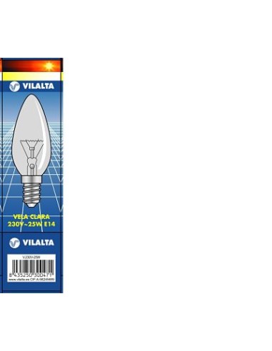 BOMBILLA 25W E14 230V HALOGENA VELA