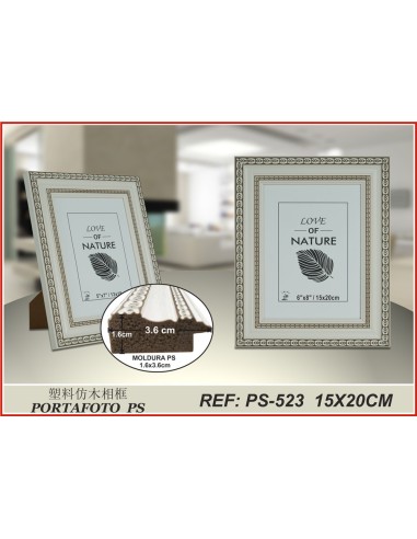 PORTAFOTO PLASTICO PS-523 15X20CM(12/24)