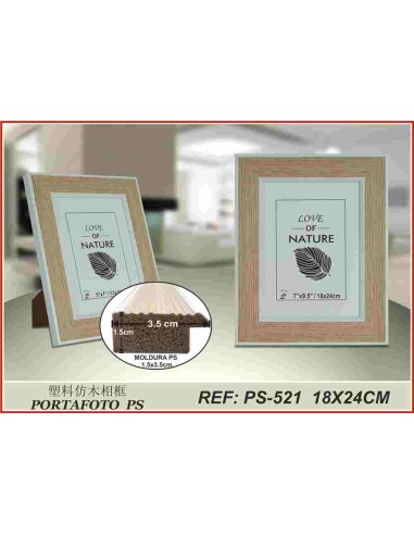 PORTAFOTO PLASTICO PS-521 18X24CM(12/24)