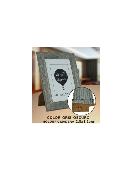 PORTAFOTO MADERA DM-403 13X18CM (12/36)