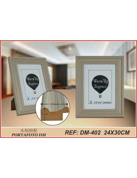 PORTAFOTO MADERA DM-402 24X30CM (12/24)