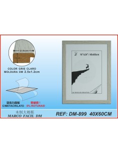 MARCO FACIL GRIS 40X60CM DM-899
