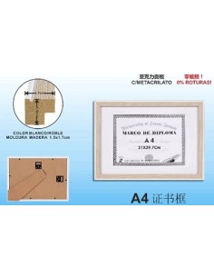 MARCO DIPLOMA ROBLE/BL A4 DM-8114(12/24)