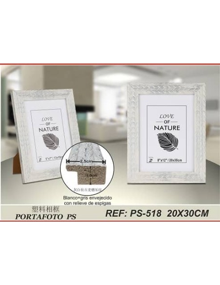 PORTAFOTO PLASTICO PS-518 20X30CM(9/18)