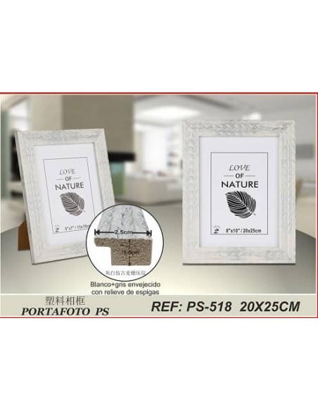 PORTAFOTO PLASTICO PS-518 20X25CM(12/24)