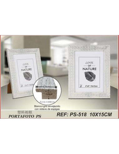 PORTAFOTO PLASTICO PS-518 10X15CM(12/48)