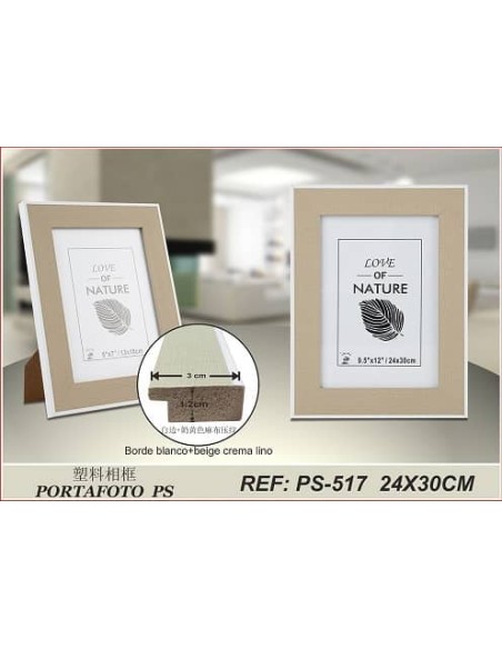 PORTAFOTO PLASTICO PS-517 24X30CM(9/18)