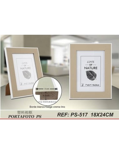 PORTAFOTO PLASTICO PS-517 18X24CM(12/24)