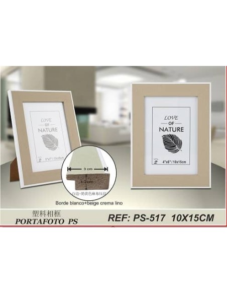 PORTAFOTO PLASTICO PS-517 10X15CM(12/48)